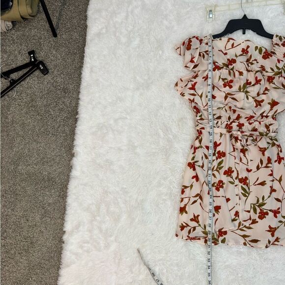 Lovers + Friends Floral Mini Dress in Red and Green - Picture 9 of 10